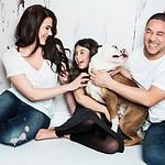 Family Photographed in Cambridge Studio