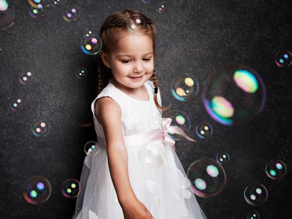 Portrait of Little Girl in Cambridge Studio