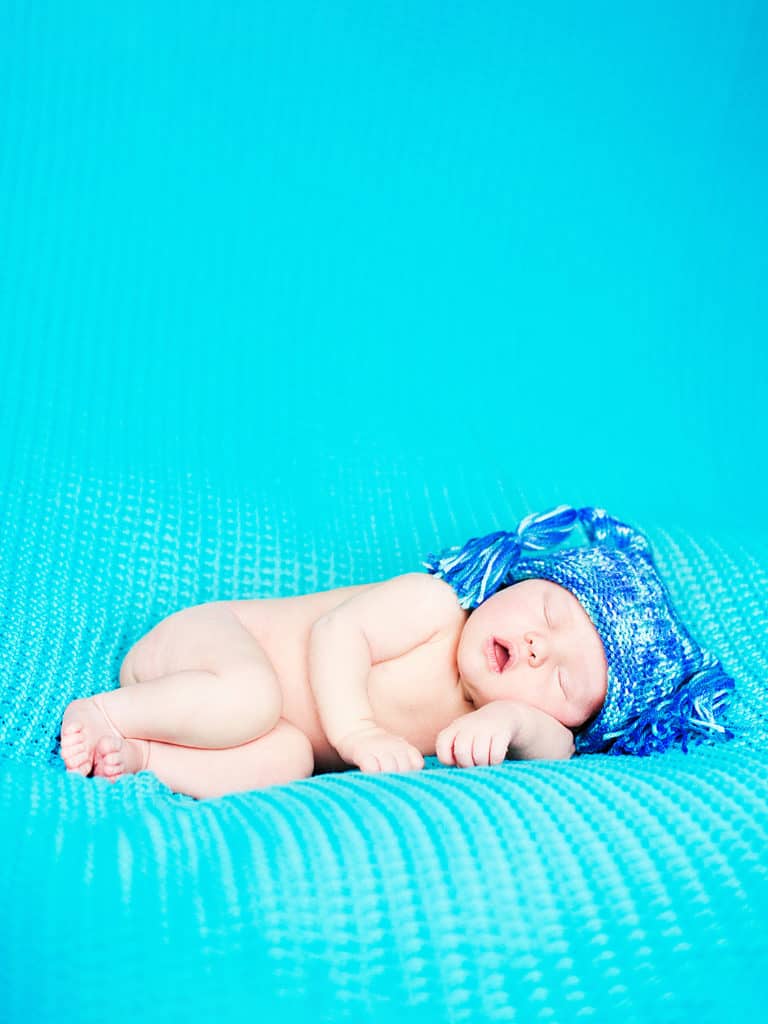 newborn baby in Cambridge photography studio