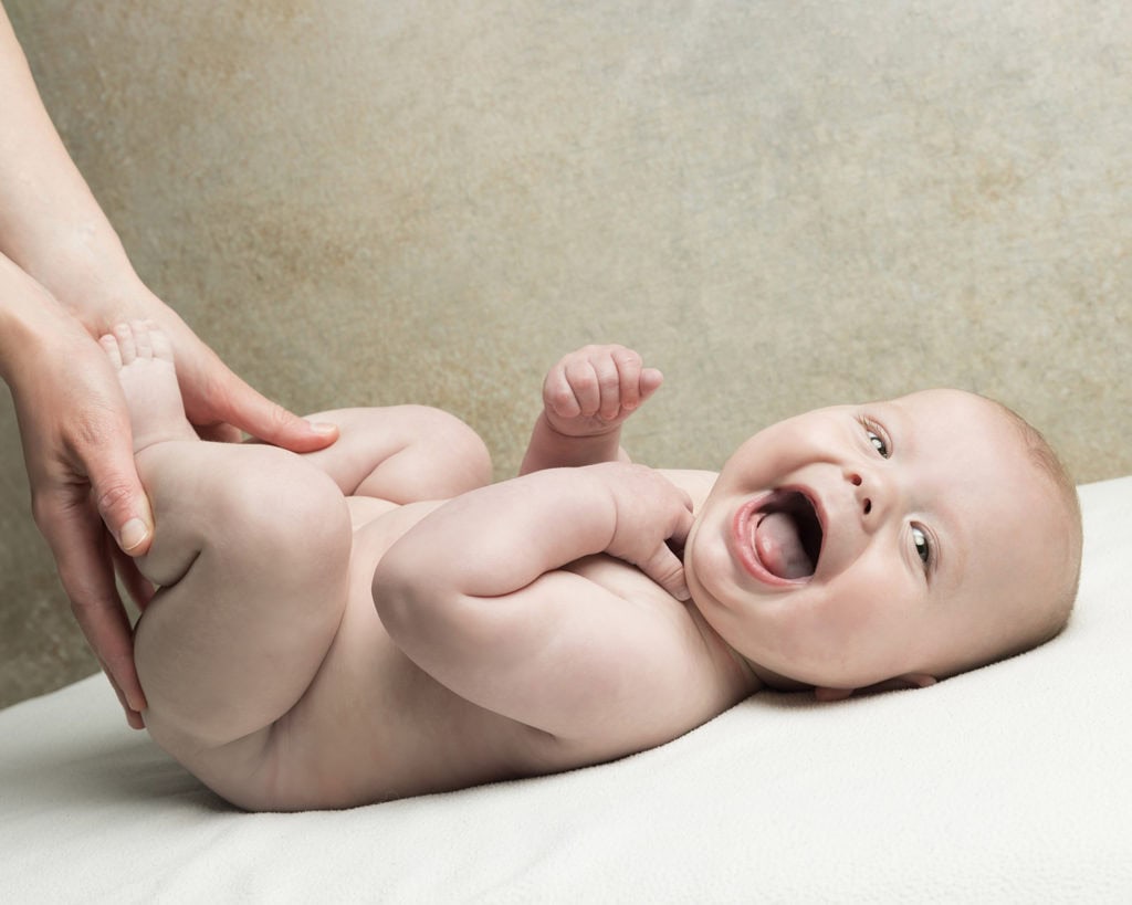 Smiling baby in Cambridge Photography Studio